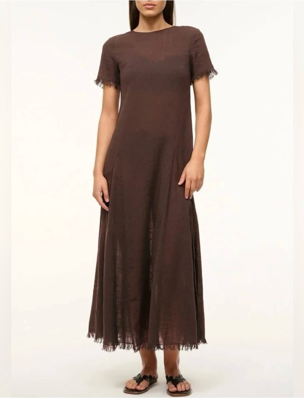 STAUD Brown Maxi Dress - Picture 3 of 10